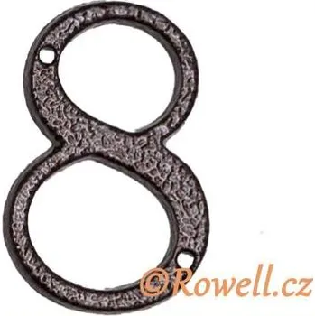 Domovní cedule C1. Číslice 80mm komaxit měď '8' (C1. Číslice 80mm komaxit měď '8' v povrchu měď. Praktický doplněk do interiéru.)