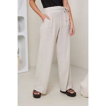Dámské kalhoty Rodier Lin Creme 4677343 XL/XXL