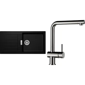 Granitový dřez Set Schock S2-3 (dřez Signus D-100L Magma + baterie Epos Nerezový vzhled)