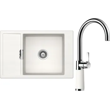 Kuchyňský dřez Set Schock S4-6 (dřez Mono D-100XS Polaris + baterie SC-520 Polaris)