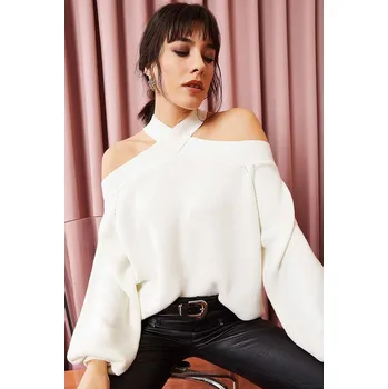 Dámský svetr Olalook Weiß 9166982 onesize