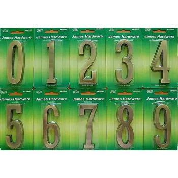 Domovní číslo C100 Číslice "0" 100mm - Bronz (C100 Číslice "0" 100mm - Bronz)