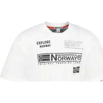 Pánské tričko Tričko Geographical Norway Weiß 9051488 L