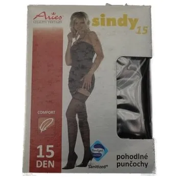 Dámské punčochy Punčochy na podvazek, Aries, Sindy, b. 9999-černá (30947)