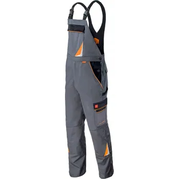 Pracovní obuv Pracovní kalhoty s laclem PROFESSIONAL GREY, velikost 52