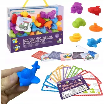 Dřevěná hračka VELKÁ EDUKAČNÍ SADA VÝUKA POČÍTÁNÍ BAREV MONTESSORI HRA TŘÍDIČ KARTY