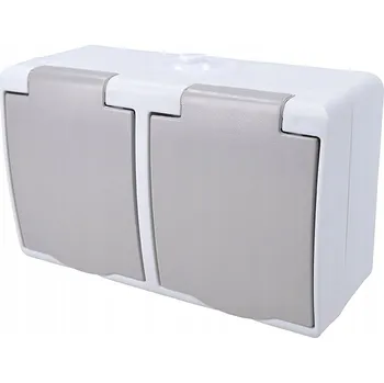 Elektrická zásuvka Elektrická Zásuvka nástěnná Solight šedá