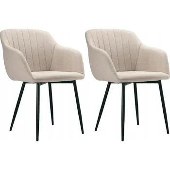 Jídelní židle 2 kusy Sada jídelních židlí Ferndale, Velur