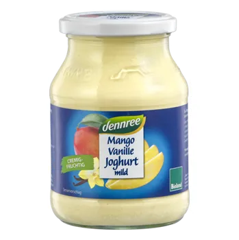 Dennree Jogurt mango vanilka 500 g bio BIO VEGETARIAN Množství: 3 ks