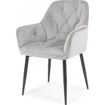 Jídelní židle Židle Fertone, šedý velur, 1 ks