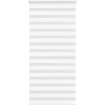 Roleta vidaXL Zebra roleta bílá 110x230 cm šířka látky 105,9 cm polyester