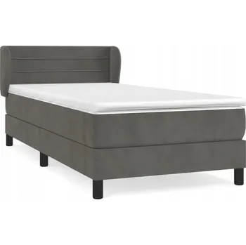 Postel Jednolůžková dřevěná postel VidaXL 100x200 cm, odstíny šedé