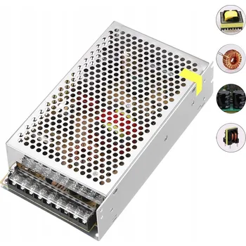 Napájecí zdroj pro osvětlení LED zdroj 24V 250W 10A Pro LED pásek Slim, montážní, modulární, průmyslový