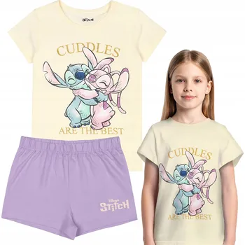 Dívčí pyžamo Andzia bavlněné dívčí pyžamo s krátkým rukávem, NA LÉTO 104 cm