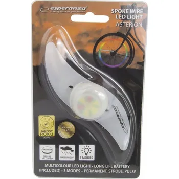Cyklosvítilna ESPERANZA LED SVĚTLO NA KOLO NA DRÁTY (ŠPICE)