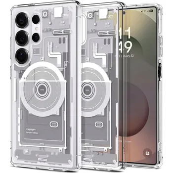 Pouzdro na mobilní telefon Zadní Kryt Spigen pro Samsung Galaxy S25 Ultra, bílý