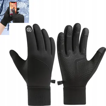Rukavice Zimní sportovní rukavice na běhání, dotykové, voděodolné, XL