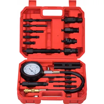 Autoelektronika TESTER TLAKU KOMPRESE - KOMPRESNÍ TLAKOMĚR - DIESEL 0-70 BAR MAX FULL