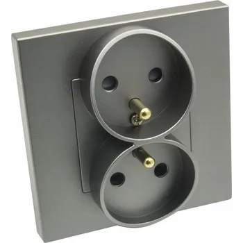 Elektrická zásuvka Elektrická Zásuvka B-line , šedá