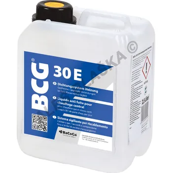 Příslušenství ke kotli BCG - BaCoGa - Německo | BCG 30E - chemický těsnící přípravek pro topné systémy (na topení, do radiátorů) - kapalné těsnění - 5 litrů BCG 30E