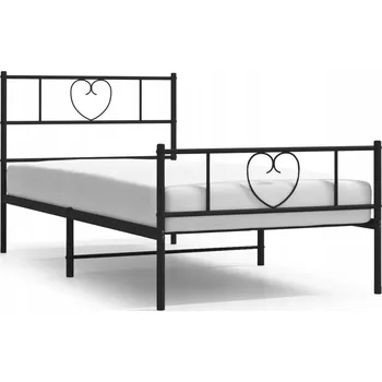 Postel Jednolůžková kovová postel VidaXL 80x200 cm černá