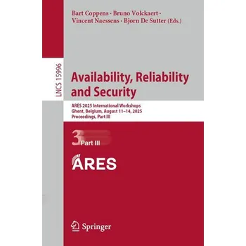 Technika Availability, Reliability and Security - Coppens, Bart [EN] (2025, Brožovaná, Springer-Verlag GmbH)