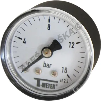 Měřič tělesných funkcí Manometr (tlakoměr) zadní vývod průměr 40mm - 0-10bar 1640
