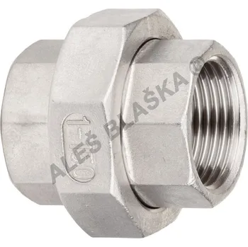 Fitinka Šroubení nerezové přímé závitové NEREZ, těsněno kónicky kov/kov - vnitřní závity - INOX holendr - 3" TYP312