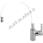 BELAGGIO - Itálie | TRIX 1008B BÍLÁ páková stojánková kuchyňská vodovodní baterie s flexibilním ramínkem TRIX1008B BÍLÁ