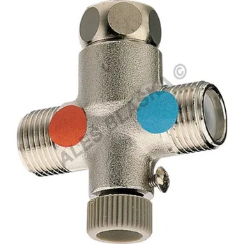 Ventil SILFRA - Itálie | Ruční směšovací ventil 1/2"x1/2" AC950, regulátor teploty pro stojánkové baterie - 1/2"x1/2" AC950