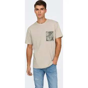 Tričko ONLY & SONS Beige 7524330 S