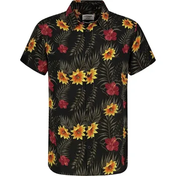 Pánská košile Košile Eight2Nine Schwarz/ Rot/ Gelb 1935032 M