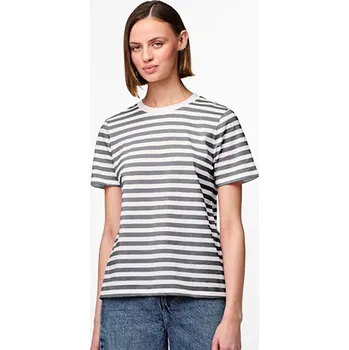 Dámské tričko Tričko Pieces Grau/ Weiß 795526 M