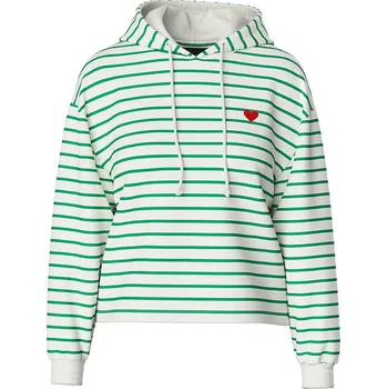 Dámská móda Mikina Pieces Creme/ Grün 3939156 XS