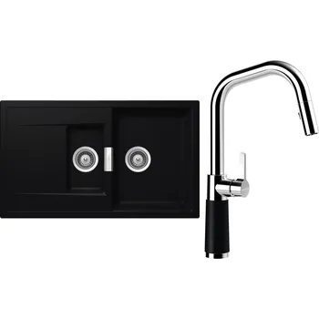Kuchyňský dřez Set Schock S7-9 (dřez Mono D-150 Puro + baterie SC-530.120 Puro)