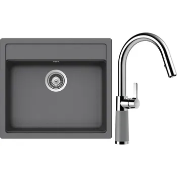 Granitový dřez Set Schock S24-9 (dřez Nemo N-100 Croma + baterie SC-520.120 Croma)