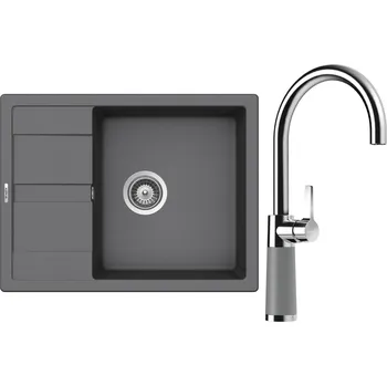 Kuchyňský dřez Set Schock S20-8 (dřez Manhattan D-100 Croma + baterie SC-520 Croma)