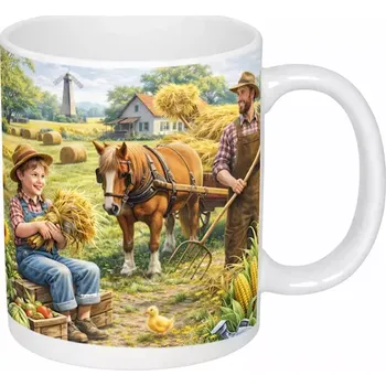 Hrnek s potiskem 330 ml léto na farmě I CZ