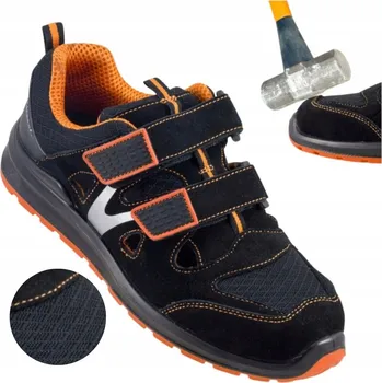 Pracovní obuv PRACOVNÍ SANDÁLY pánské letní boty S1 kožené Prodyšné s Ocelovou Špičkou BOZP 43