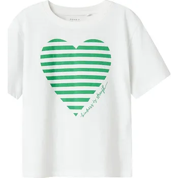 Dívčí tričko Tričko name it Weiß/ Grün 1817992 116