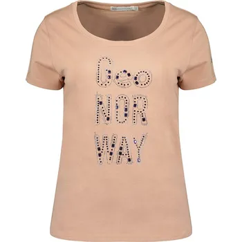 Dámské tričko Tričko Geographical Norway Beige 6812105 S