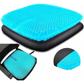 Podsedák VELKÝ ORTOPEDICKÝ POLŠTÁŘ NA SEDĚNÍ GELOVÝ NA ŽIDLI SEDÁK 47x44cm