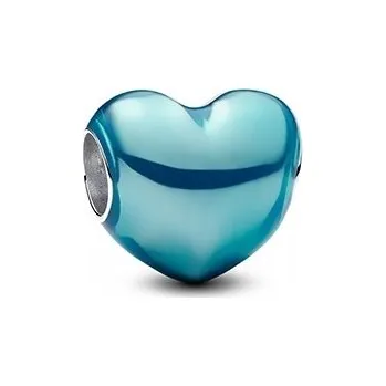 Přívěsek Přívěsek Pandora - Metalické modré srdce 793337C06