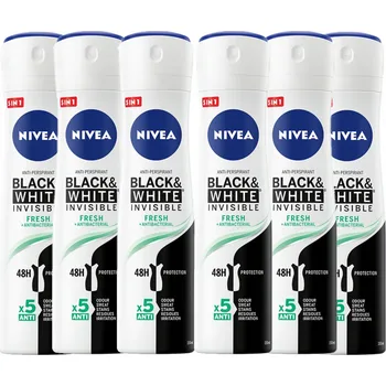 NIVEA Antiperspirant B&W Fresh 6 x 150 ml sprej