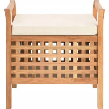 Lavice s úložným prostorem VidaXL 49 x 49 x 48 cm béžová