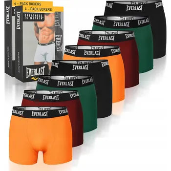Everlast Pánské boxerky 8 kusů Sada Bavlna Mix Barev Logo Velikost L