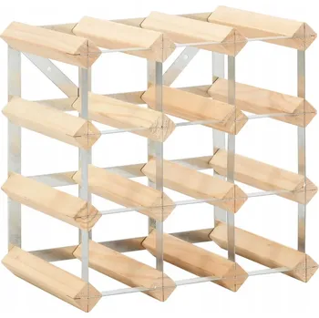 Stojan na víno Stojan na víno pro 12 lahví, masivní borovicové dřevo