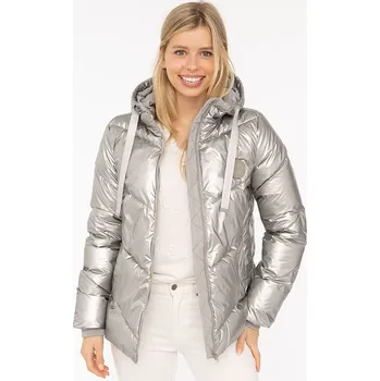 Dámská vesta Bunda Zwillingsherz Silber 9988555 XL