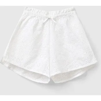 Dívčí kraťasy Benetton Weiß 9552212 122