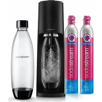 Příprava sody Výrobník sody SodaStream Terra černý + 3 lahve + plyn